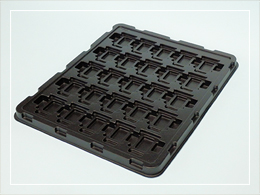 黒い機械部品用トレー