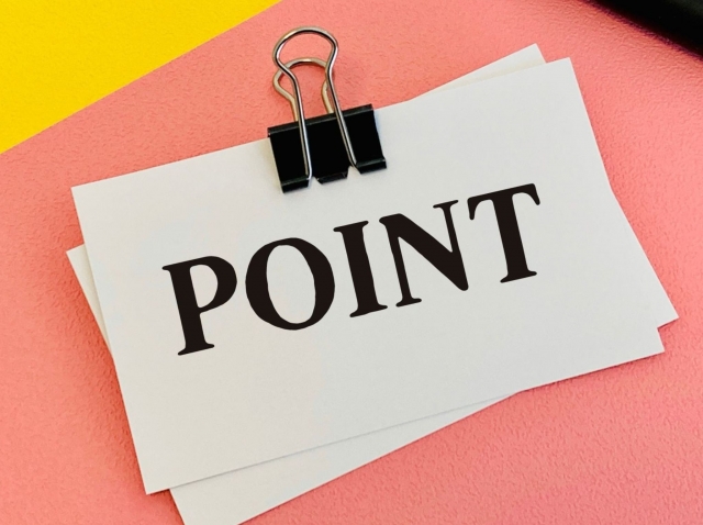 POINTと書かれたメモ