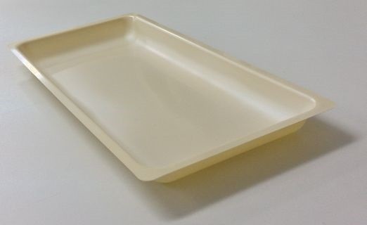 明るいイエローの医療用トレイ