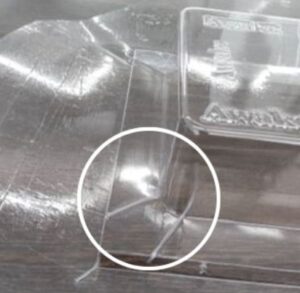 真空成形のブリッジ