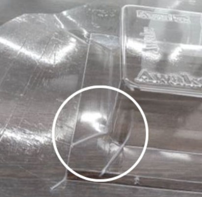 真空成形のブリッジ